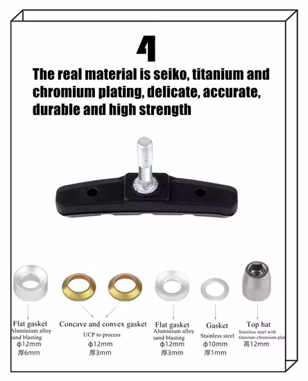 Pastilhas de freio de bicicleta personalizadas calçam mountain bike com freio V